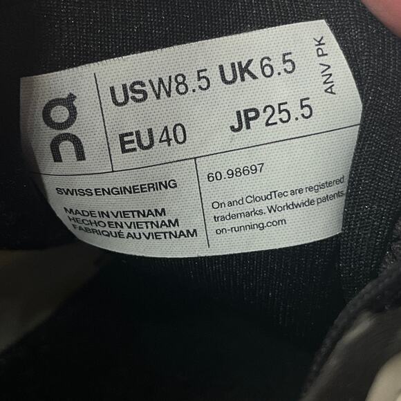 On Cloud X3 Shoes Women Sneakers Running Training Athletic White Black 8.5 - Picture 10 of 11